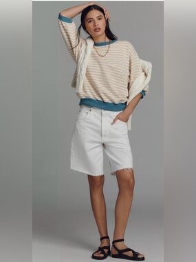 NWOT Pilcro by Anthropologie The Nikki Bubble Sweatshirt Size XL
